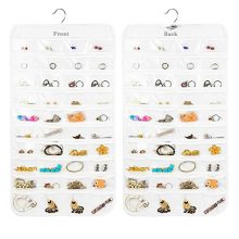 Earring Organizer, Dual-Sided 80-Pocket