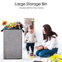 84L Large Laundry Hamper, 24.5" Tall Collapsible Laundry Hamper