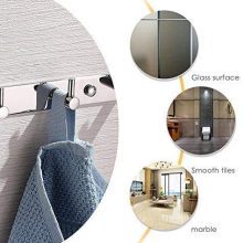 Amzdeal Wall Mounted Coat Rack - 8 Pegs 24" Modern Hook