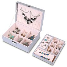 misaya Jewelry Organizer Box - Women Two Layer Display