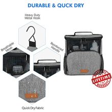 Hiverst Hanging Toiletry Bag, Shower Caddy Tote Bag