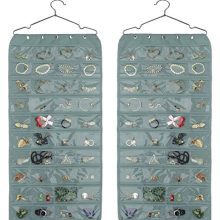 80 Pockets Grey Organizer for Holding Jewelries