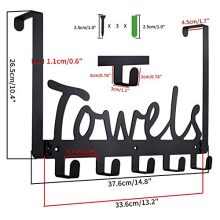 The Door Towel Rack Holders Heavy-Duty Organizer