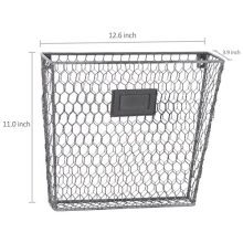 MyGift Set of 3 Rustic Metal Wire Wall-Mounted Home Office