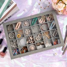 Jewelry Box Organizer for Drawer, Earring Necklace