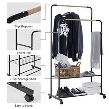 YOUDENOVA Rolling Clothing Rack on Wheels