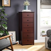 VASAGLE Narrow Chest of Drawers, Classic Tall Dresser