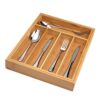 Organizer Tray Bamboo Expandable Cutlery