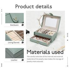 Jewelry Box with Mirror for Rings Earrings