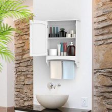 Wooden Single Door Wall Mount Storage Organizer