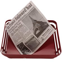 G.E.T. Enterprises White Newspaper Theme Cone Basket Liner