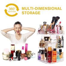 Bathroom Shelf Revolving Countertop Tower Display Case