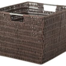 Whitmor Rattique Storage Tote Basket - Java