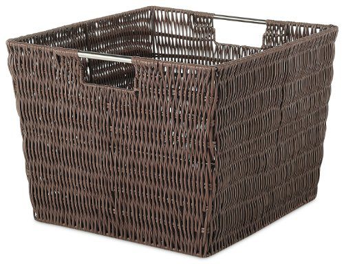 Whitmor Rattique Storage Tote Basket - Java
