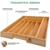 Utensil Holder and Cutlery Tray with Grooved Drawer Dividers