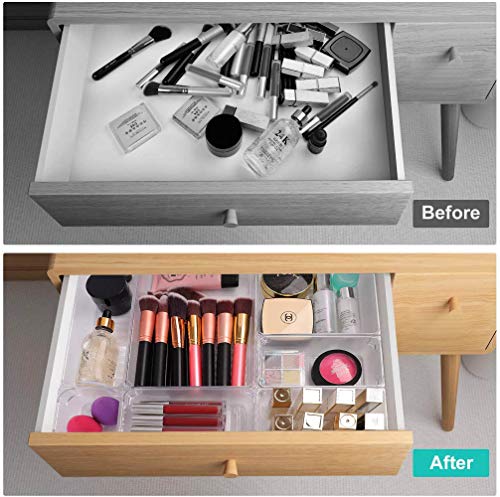 Puroma 24Pcs Desk Drawer Organizer Set 5-size