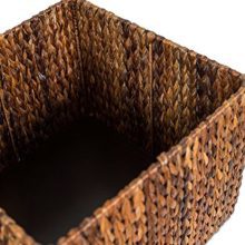 BIRDROCK HOME Woven Storage Cube - Abaca Seagrass Decorative Ottoman