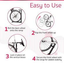 Bike Nook Bicycle Stand, Portable and Stationary Space-Saving Rack