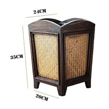 Antique Wooden Trash Can Farmhouse