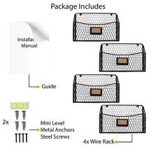 Magazine Rack File Organizer and Mail Holder for Wall