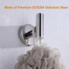 Polished Chrome Towel Coat Hooks Stainless Steel