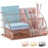 Rose Gold Desk Organizer for Women