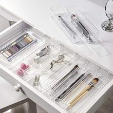 STORi Clear Plastic Makeup & Vanity Drawer Organizers