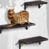 Rustic Wood Wall Shelves Decor Set of 3