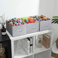 MAIMASHI Storage Basket for Shelves, 3 Pack Open Storage Bins