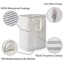 72L Freestanding Laundry Basket with Long Handles