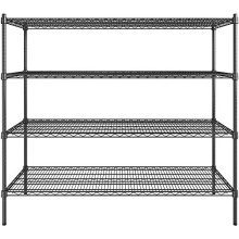24 inch x 60 inch Certified Black Epoxy 4 Shelf Kit
