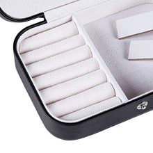 misaya Travel Jewelry Case Box Women PU Leather