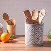 Cement Utensil Container Kitchenware Flatware Organizer