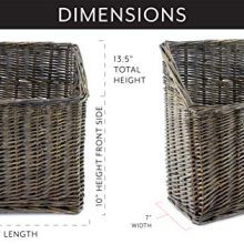 Farmhouse Rustic Woven Willow Storage Basket