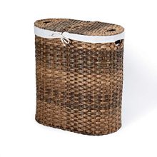 Seville Classics Handwoven Oval Double Lidded