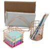 Sorbus Desk Organizer Set, Rose Gold 5-Piece