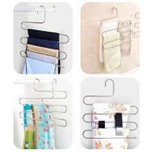 DOIOWN S-Type Stainless Steel Clothes Pants Hangers