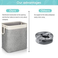 JOMARTO Laundry Basket with Handles 2 Pack