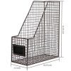 Rustic Metal Wire Document Magazine Storage Baskets
