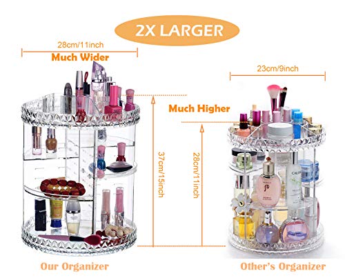 360-Degree Acrylic Cosmetic Storage Cosmetic Organizer
