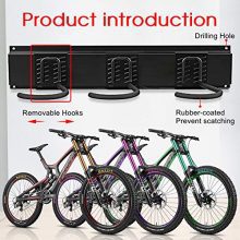 Walmann Bike Storage Rack, 6 Bike Hooks for Garage & Home
