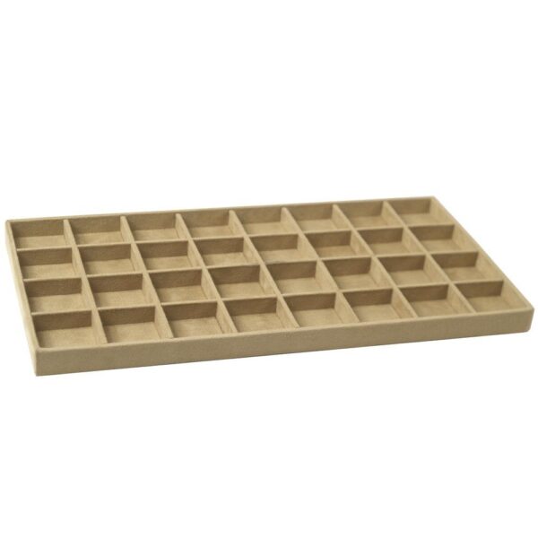 Wolf Designs Vault Series Earring Tray Insert, Beige