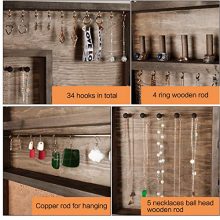 Large Rustic Jewelry Organizer Jewelry Cabinet
