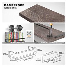 LYNNC 3 in 1 Rustic Floating Shelves, Decorative Storage Shelves