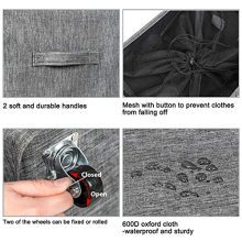 WOWLIVE 90L Large Rolling Laundry Hamper