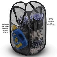 Mesh Pop-Up Foldable Laundry Hamper