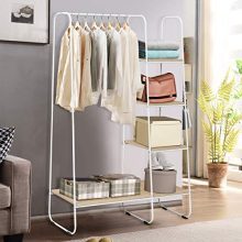 Tangkula Heavy Duty Metal Garment Rack