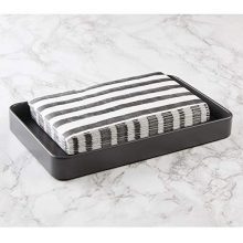 Decorative Metal Guest Hand Towel Storage Tray Dispenser