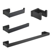 Durafe Bathroom SUS 304 Towel Rack 4 Piece Bathroom Hardware Set