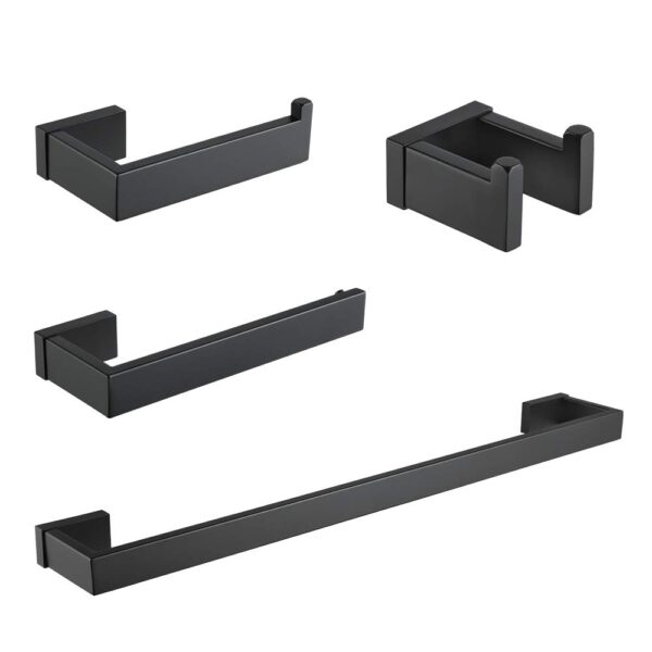 Durafe Bathroom SUS 304 Towel Rack 4 Piece Bathroom Hardware Set